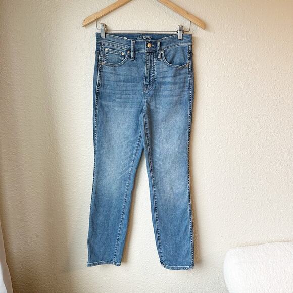 J. Crew 10" vintage Slim-Straight Jean in Misty Surf Wash sz 26 - Picture 2 of 13